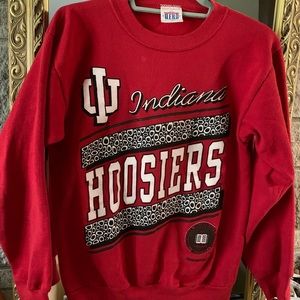 Vintage IU retro crew neck sweatshirt Indiana Hoosiers  80’s 90’s Adult Small